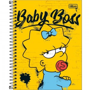 CADERNO COLEGIAL CD 1X1 TILIBRA SIMPSONS...
