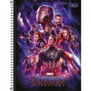 CADERNO UNIV. CD 10X1 TILIBRA AVENGERS A...