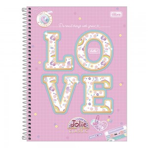 CADERNO UNIV. CD 10X1 TILIBRA JOLIE CLAS...