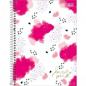 CADERNO UNIV. CD 10X1 TILIBRA LOVE PINK ...