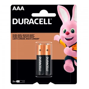 PILHA DURACELL ALCALINA PALITO AAA C/ 2 ...