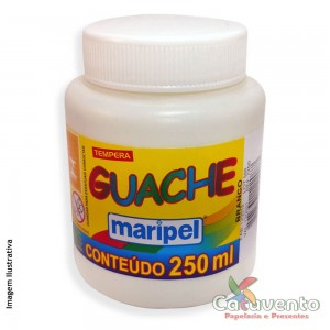 TINTA GUACHE MARIPEL 250 ML BRANCO
