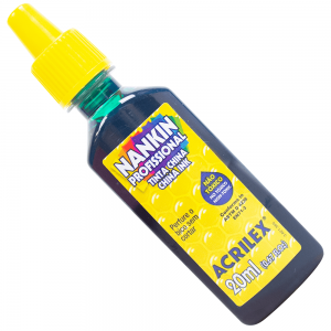 TINTA NANQUIM ESCOLAR ACRILEX 15ML VERDE...