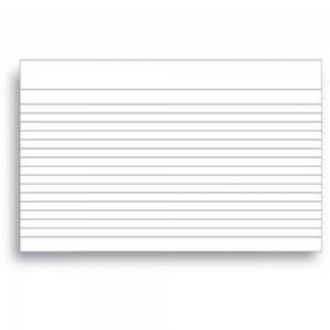 FICHA PAUTADA 5X8 12,7X20,3CM SAO DOMING...