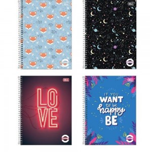 CADERNO UNIV. CD 16X1 TILIBRA PEPPER FEM...