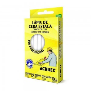 LAPIS ESTACA ACRILEX BRANCO DUZIA 091100...