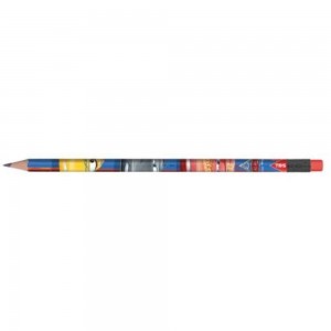 LAPIS GRAFITE TRIS C/ BORRACHA CARROS.