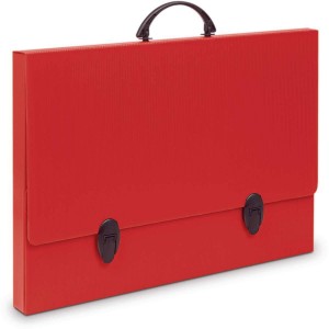 MALETA PLASTICA ACP C/ ALCA 45MM VERMELH...