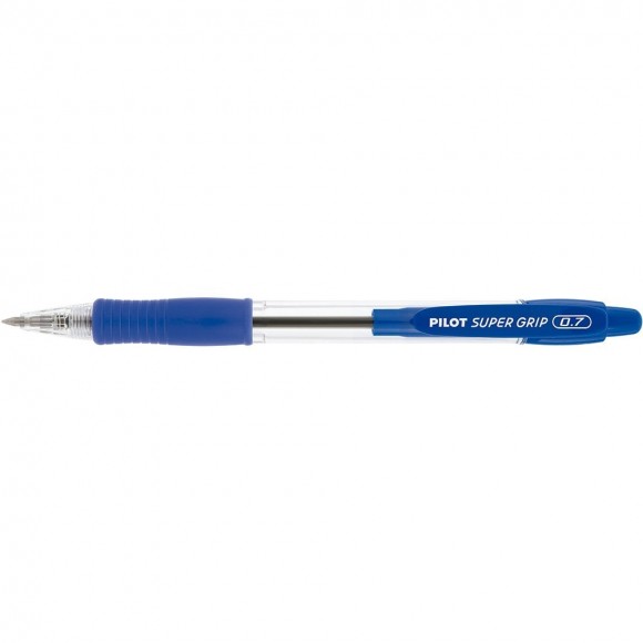 CANETA PILOT SUPER GRIP 0.7MM AZUL