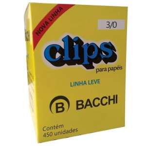 CLIPS GALVANIZADO ACO 3/0 LINHA LEVE 450...
