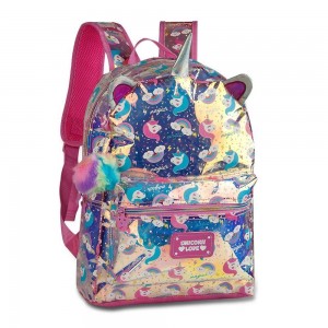 MOCHILA ESCOLAR BIRO UNICORNIO HOLOGRAFI...
