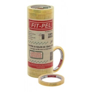 FITA ADESIVA ADELBRAS POLISIL CLEAN 12MM...