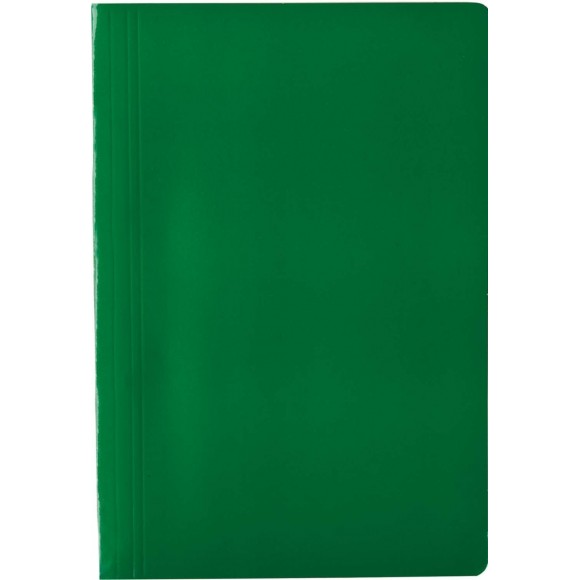 PASTA GRAMPO E TRILHO DE PAPEL POLYCART VERDE PE/20