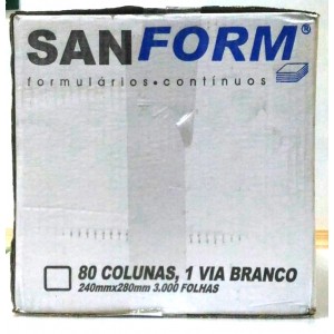 FORMULARIO CONTINUO 80 COL 1V 3000F PRAT...