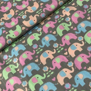 PLACA EM EVA 2MM TECIDO INFANTIL ELEFANT...