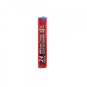 GRAFITE FABER CASTELL 0.7MM HB 24UN