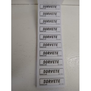 BLOCO DE FICHA M. MARCHETTI P/SORVETE