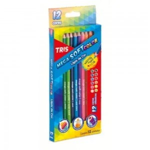 LAPIS DE COR MEGA SOFTCOLOR 12 CORES C/ ...