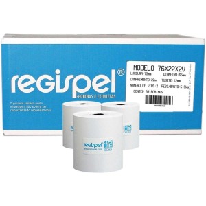 BOBINA REGISPEL AUTO COP. 76MMX22M 2 VIA...