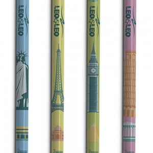 LAPIS GRAFITE LEO&LEO C/ BORRACHA TRAVEL