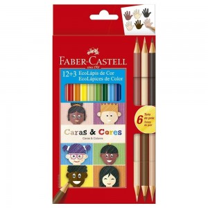 LAPIS DE COR FABER CASTELL KIT 12+3 CORE...