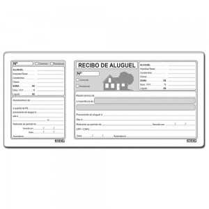 IMPRESSO - RECIBO ALUGUEL COM CANHOTO 50...