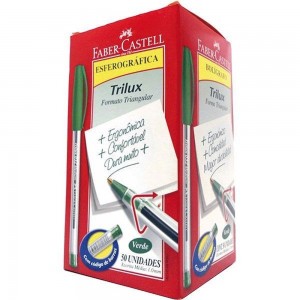 CANETA FABER CASTELL TRILUX MEDIA VERDE ...