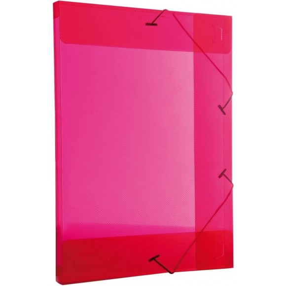 PASTA ABA ELASTICA PLASTICA 1/2 OFICIO 20MM ACP VERMELHA