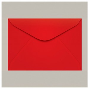 ENVELOPE CONVITE 160X235MM TOQUIO VERMEL...