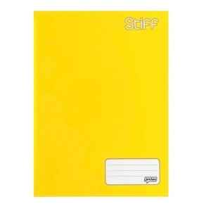 CADERNO BROCHURA CD 48F AMARELO STIFF