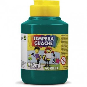 TINTA GUACHE ACRILEX 250 ML VERDE BANDEI...