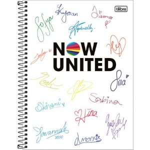 CADERNO 10X1 CAPA DURA 2021 NOW UNITED 1...