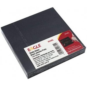 BLOCO DE RECADO AUTOADESIVO EAGLE PRETO ...