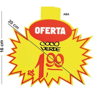 CARTAZ PARA MARCACAO SPLASH OFERTA AMARE...