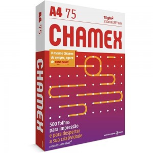 PAPEL SULFITE A4 75G CHAMEX BRANCO 500 F...