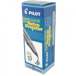 CANETA RETROPROJETOR PILOT 1.0MM AZUL CX...