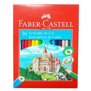 LAPIS DE COR FABER CASTELL 36 CORES ECOL...