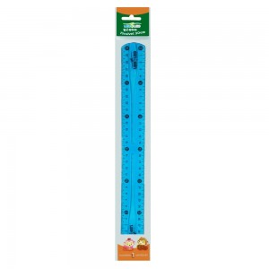 REGUA LEO&LEO 30CM FLEXIVEL AZUL