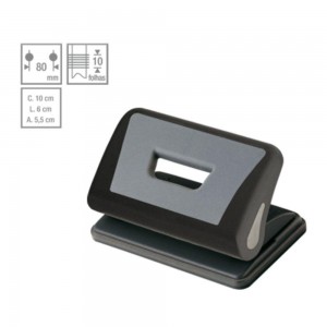 PERFURADOR DE PAPEL CIS 2 FUROS 10 FOLHA...