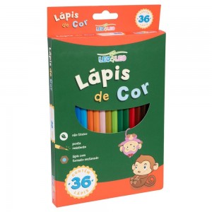 LAPIS DE COR LEO&LEO 36 CORES SEXTAVADO ...
